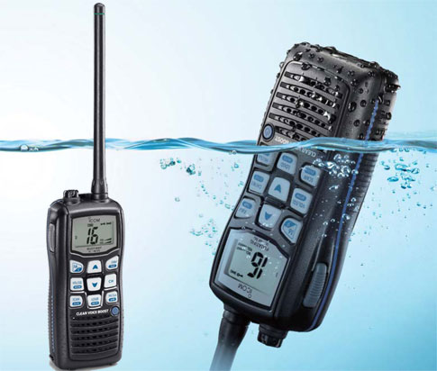 IC-M35 Ręczny radiotelefon VHF, pływający